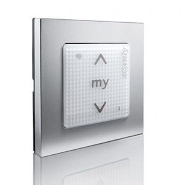 Somfy Smoove RTS One Wall Switch Silver 